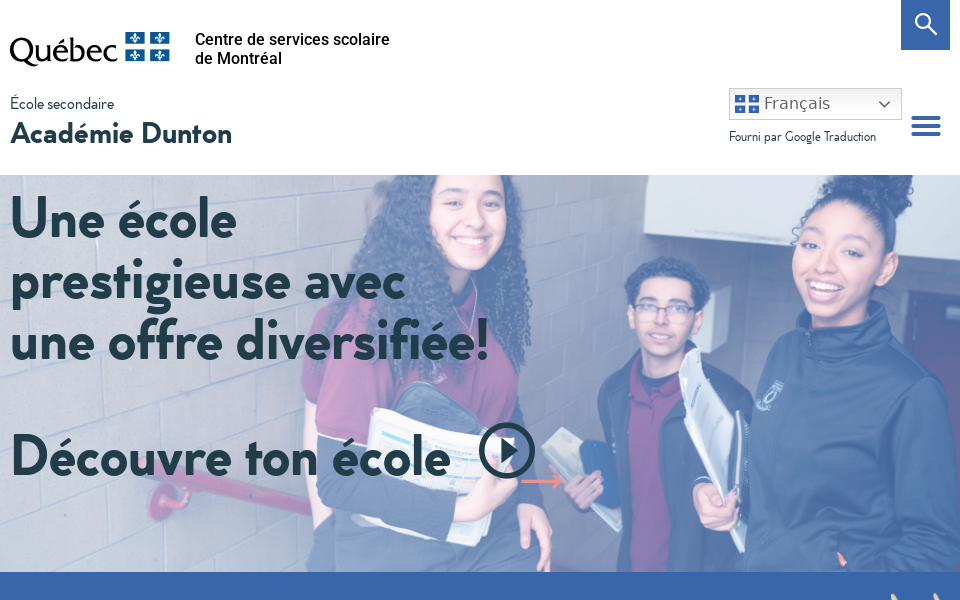 academie-dunton.cssdm.gouv.qc.ca/ screen capture