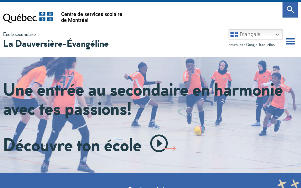 ladauversiere.cssdm.gouv.qc.ca/ screen capture