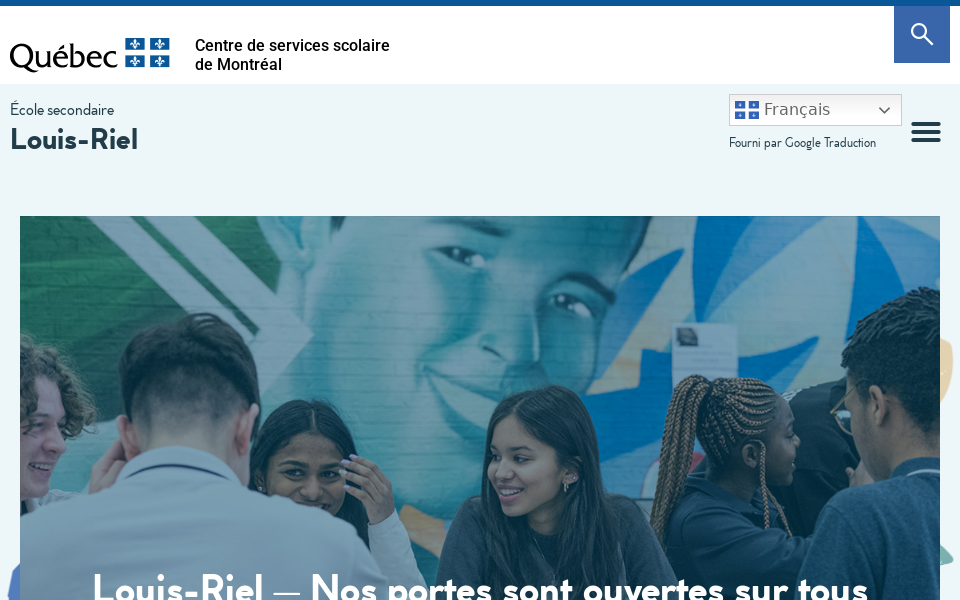 louis-riel.cssdm.gouv.qc.ca/ screen capture