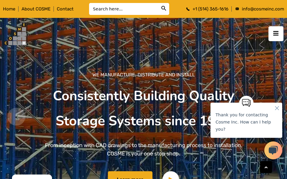 cosmeinc.com/ screen capture