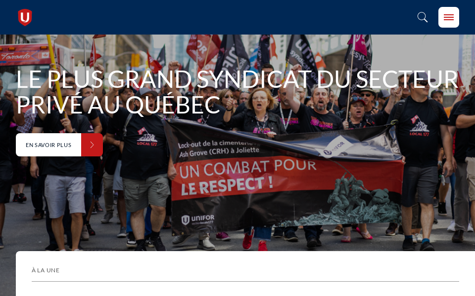 www.uniforquebec.org/ screen capture