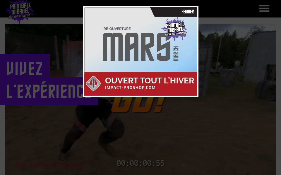 www.paintballmirabel.com/ screen capture
